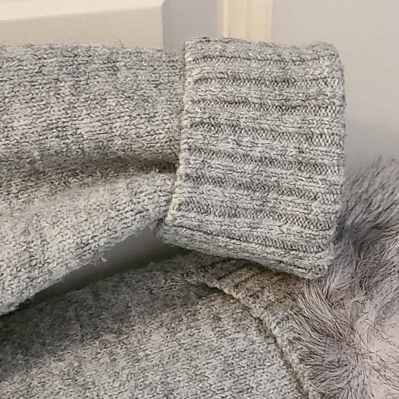 🧨SALE! Magaschoni Sweater Dress Faux Fur Pockets Tunic - Picture 4 of 8